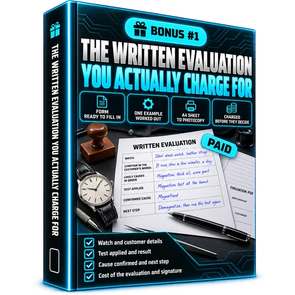 Bonus 1, The Written Evaluation You Actually Charge For